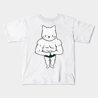 Meowscular Cat Kids T-Shirt